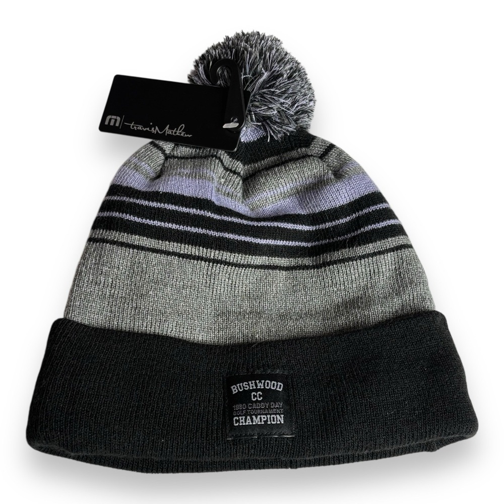 NWTโ Mens Travis Mathew Bushwood Champion Doggy Paddle Golf Beanie Hat